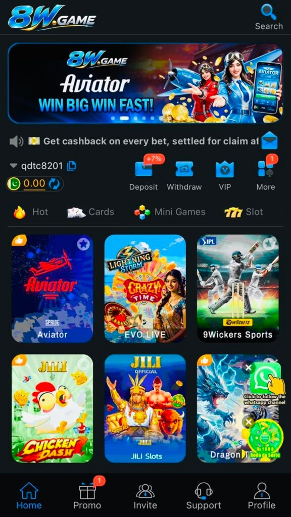 8w Game Gaming App